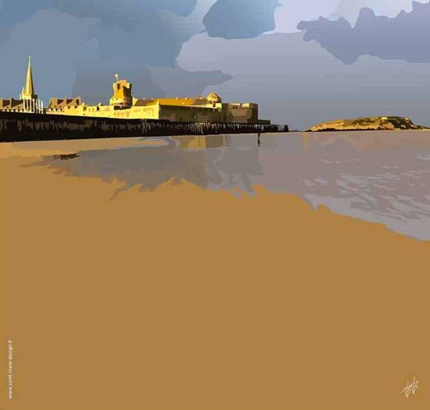 créations numériques inspirées de saint-malo, dinard, cancale, la mer